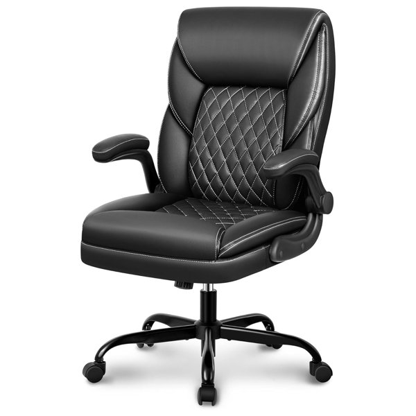 Latitude Run® Marama Ergonomic Leather Office Chair Wayfair